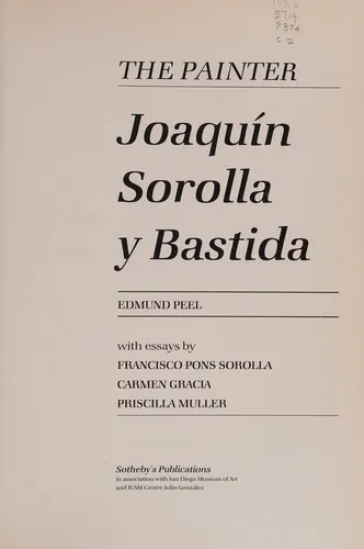 Cover of The Painter Joaquín Sorolla by Edmund Peel
